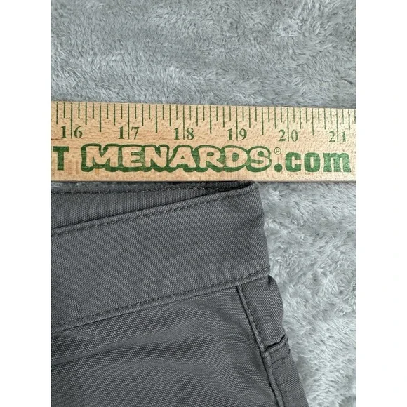 NWT Blue Mountain Pants Mens 38x30 Canvas Relaxed Workwear Dad Gray 5 Pocket - Picture 11 of 16